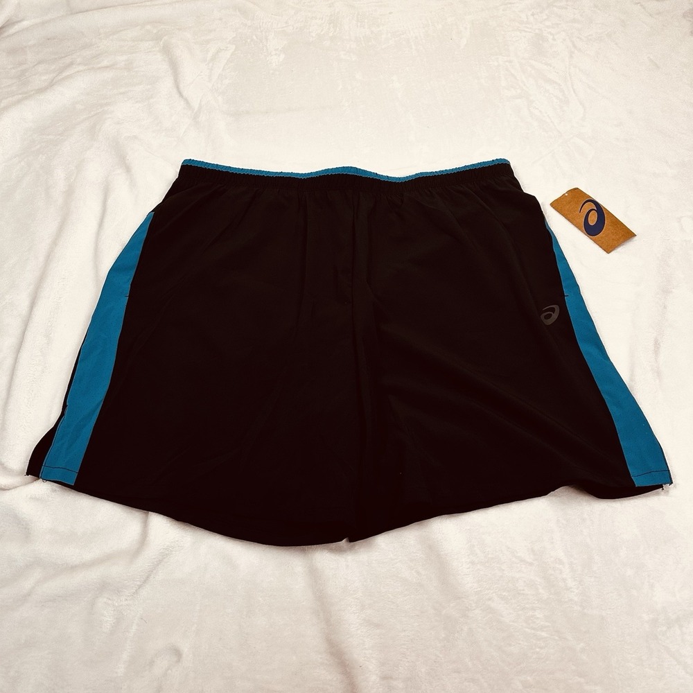 Asics‎ Men's XL (36-38") 7" Inseam Lined Running Shorts Black Pockets $35 NWT
